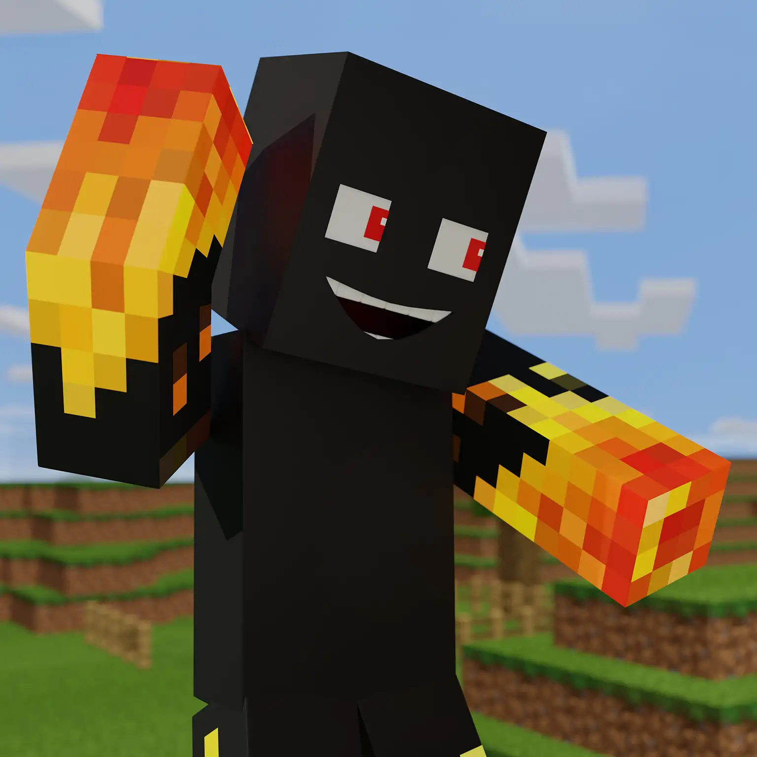 Banner dos trabalhos no Minecraft